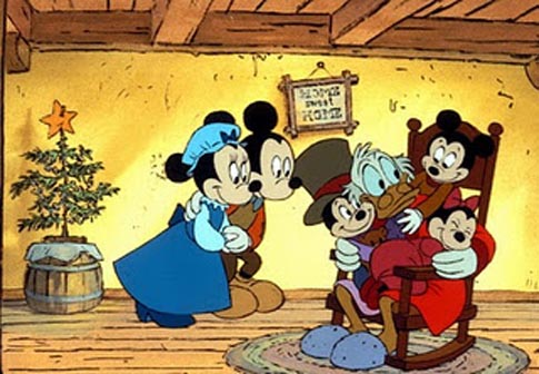 Mickey's Christmas Carol, Mickey, Minney, Donald scrooge Mcduck