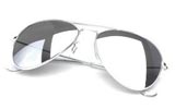 Aviator Chrome One Way Mirror Lens Sunglasses Click Here Now